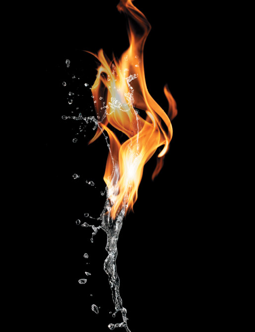 火と水